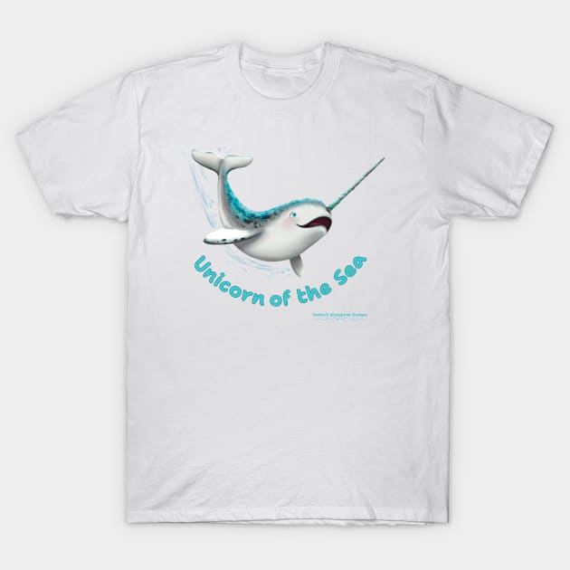 Narwhal- Unicorn Of The Sea T-Shirt by JoAnn's Storybook Designs 